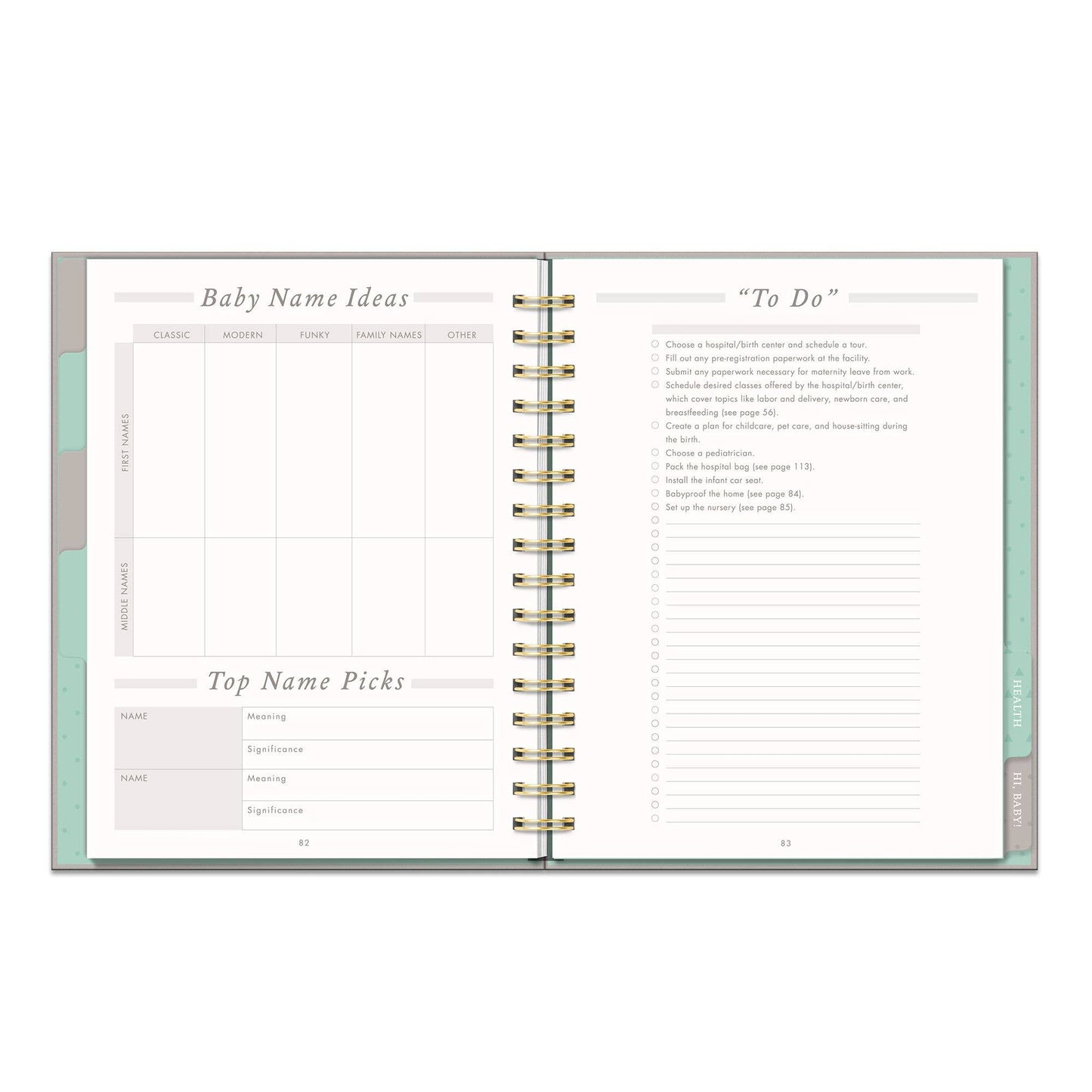 Countdown to Baby Undated Pregnancy Planner