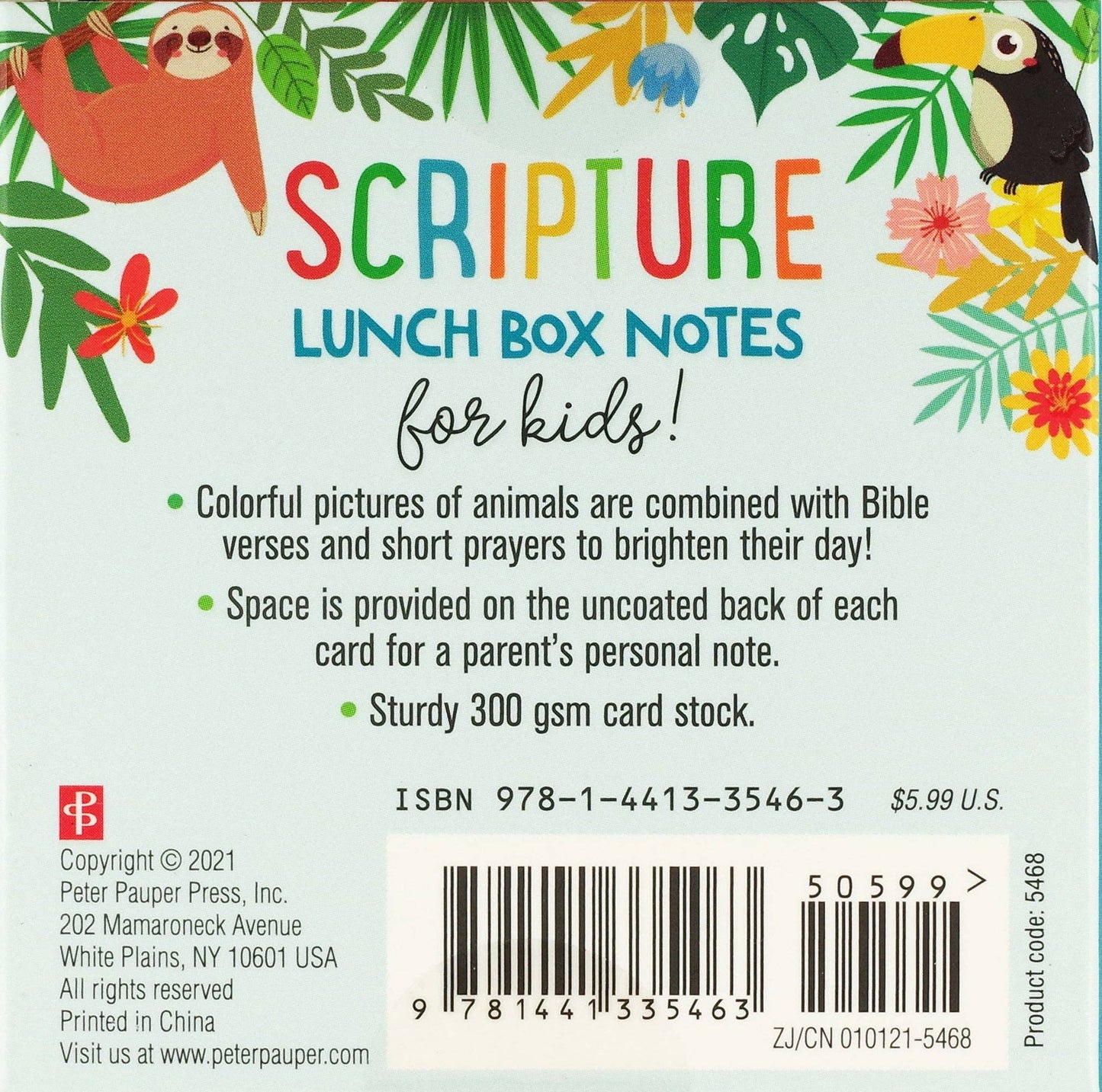 Scripture Lunch Notes for Kids