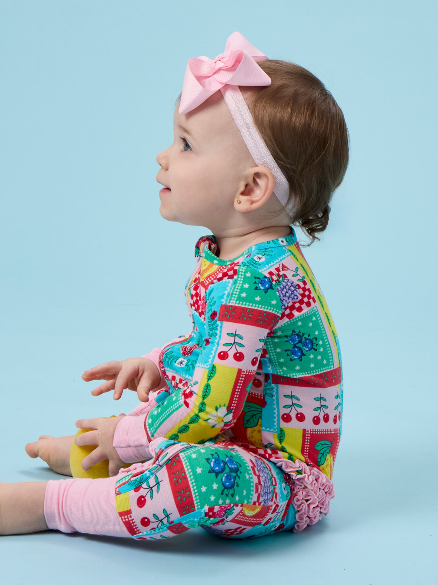 Picnic Party Patchwork Ruffle Pajamas