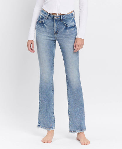 Glamour HIGH RISE FULL LENGTH BOOTCUT JEANS T6573