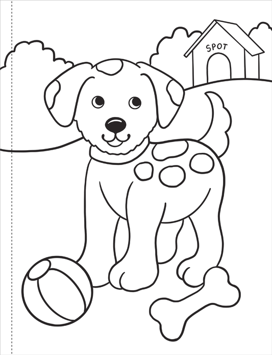 Animals, My First Coloring Book