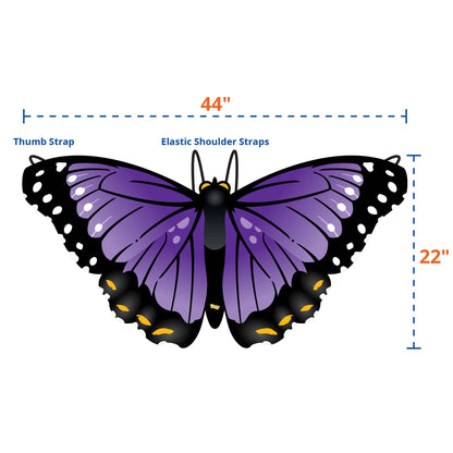 Purple Morpho Butterfly Wings