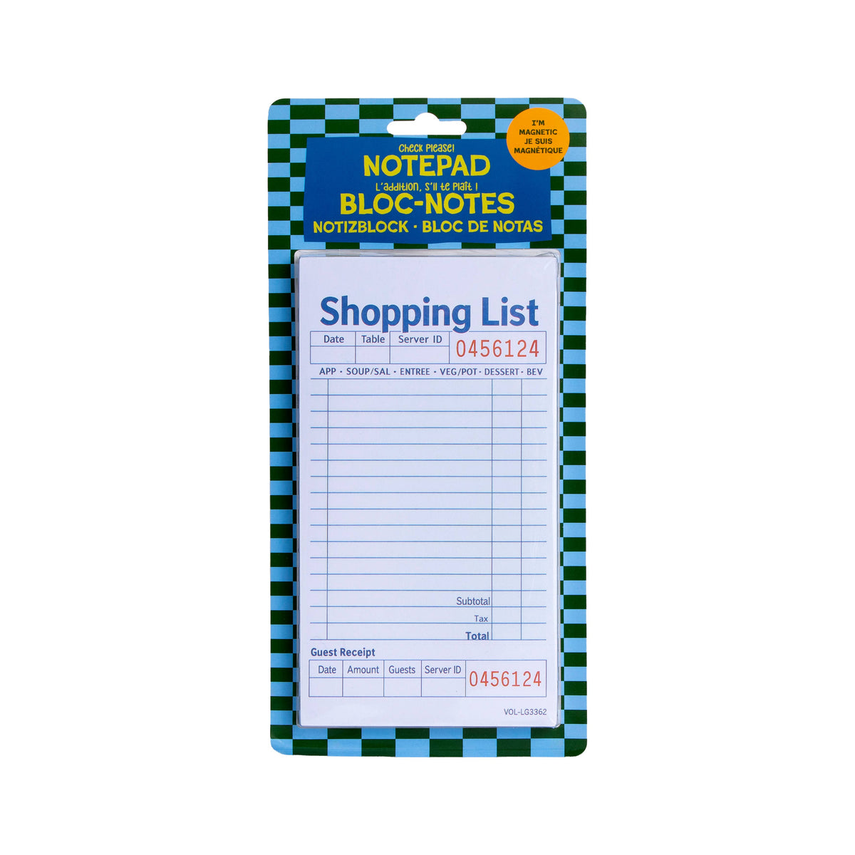 Check Please! Notepad