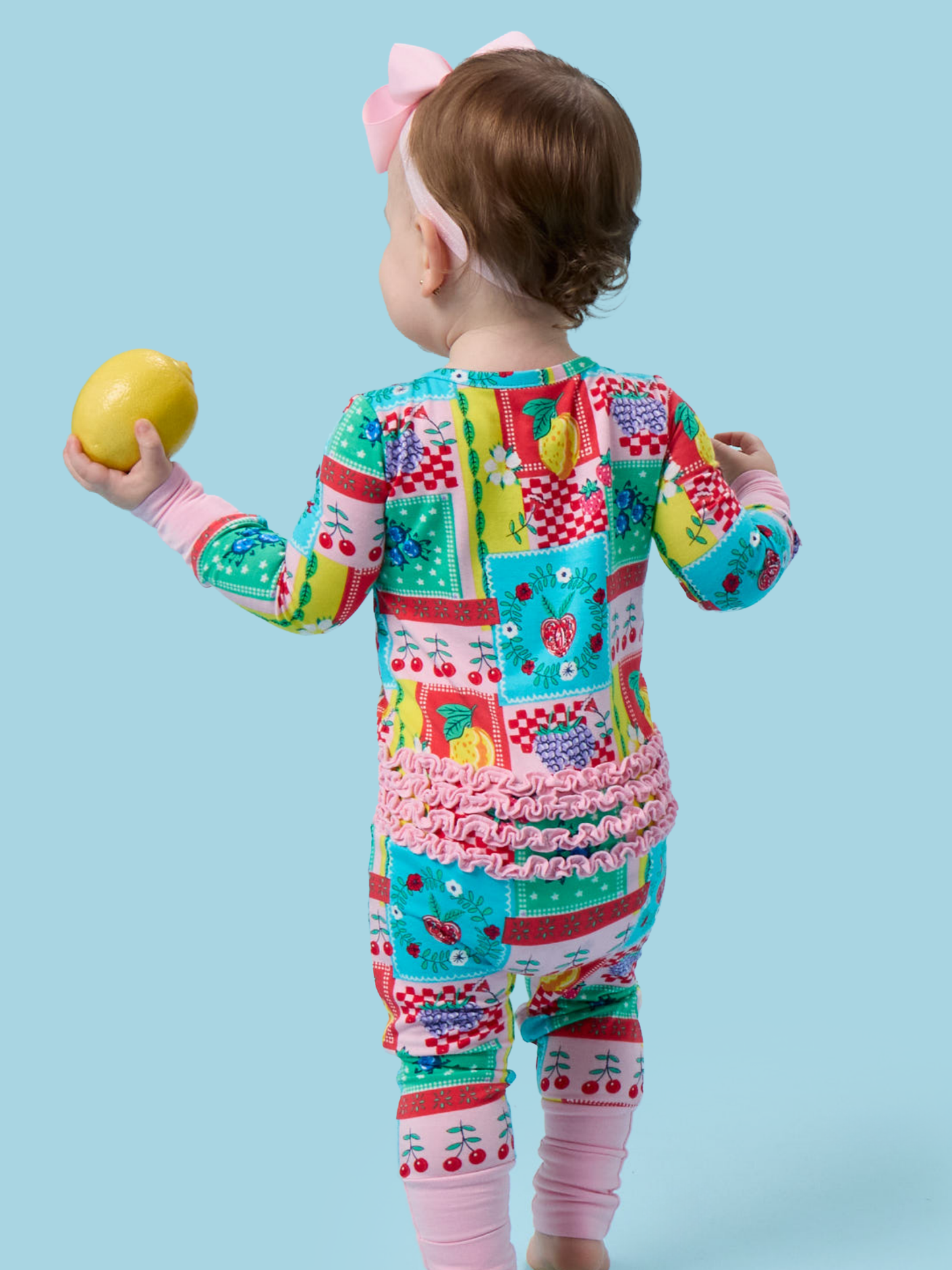 Picnic Party Patchwork Ruffle Pajamas