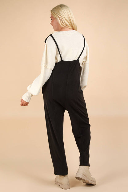 XFleece Baggy Backless Jumpsuit