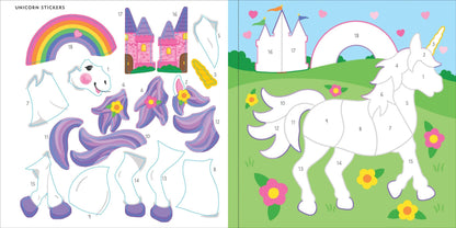 Unicorns & More First Color by Sticker Book