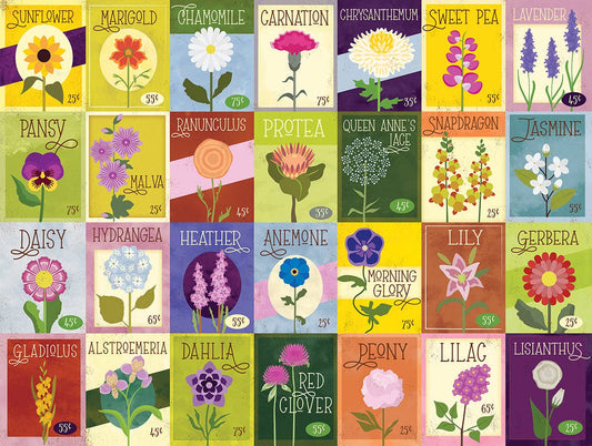Spring Gardening 500 Piece Double-Sided Puzzle