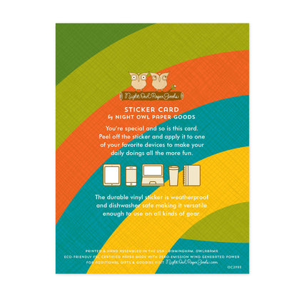 Relish Your Day! Hot Dog Sticker Birthday Card