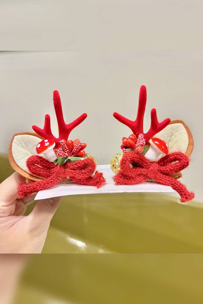 Christmas Reindeer Hair Clip