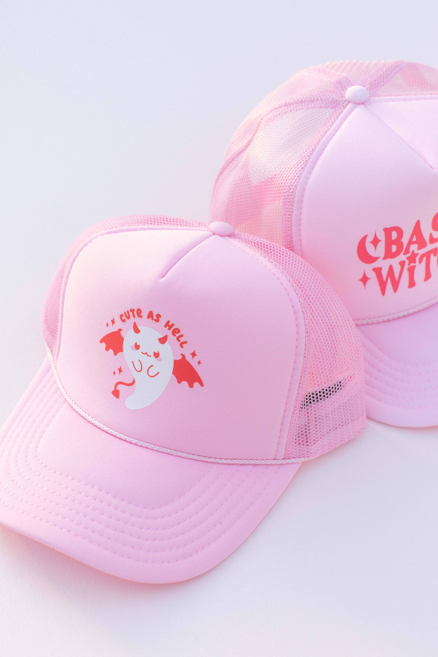 Basic Witch Pink Trucker Hat