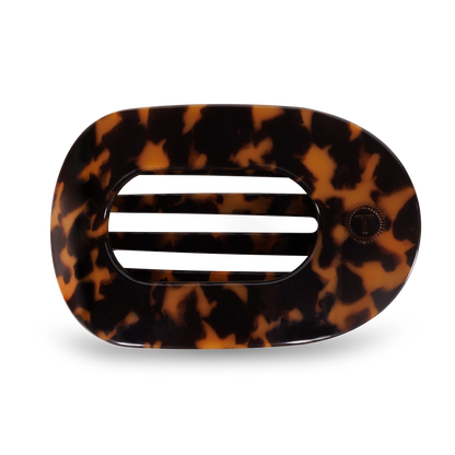 Round Flat Hair Clip | Tortoise