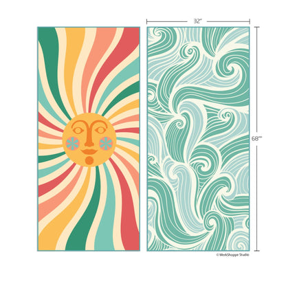 Sun And Sea Go Big Microfiber Beach Towel