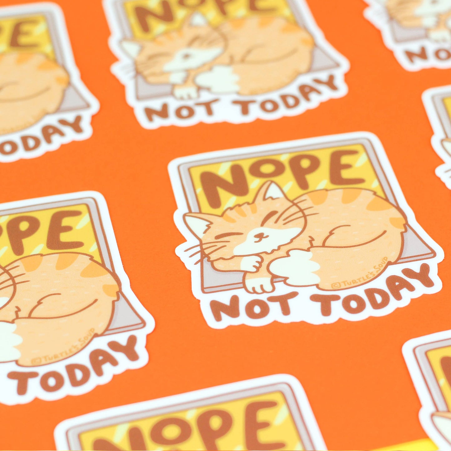 Nope Kitty Sticker