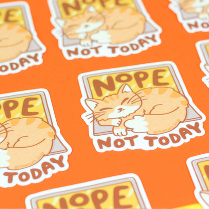 Nope Kitty Sticker
