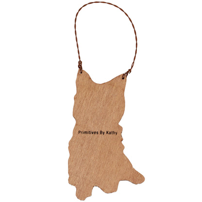 Yorkie Wreath Ornament