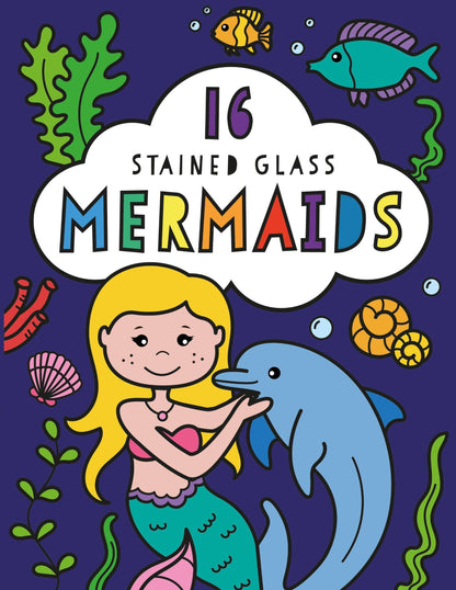 Mermaids Stained Glass Coloring