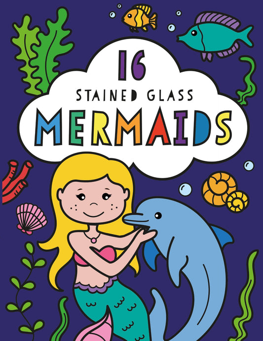 Mermaids Stained Glass Coloring