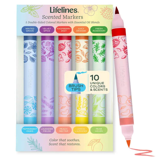 Scented Dual Ended Markers- 10 Pack