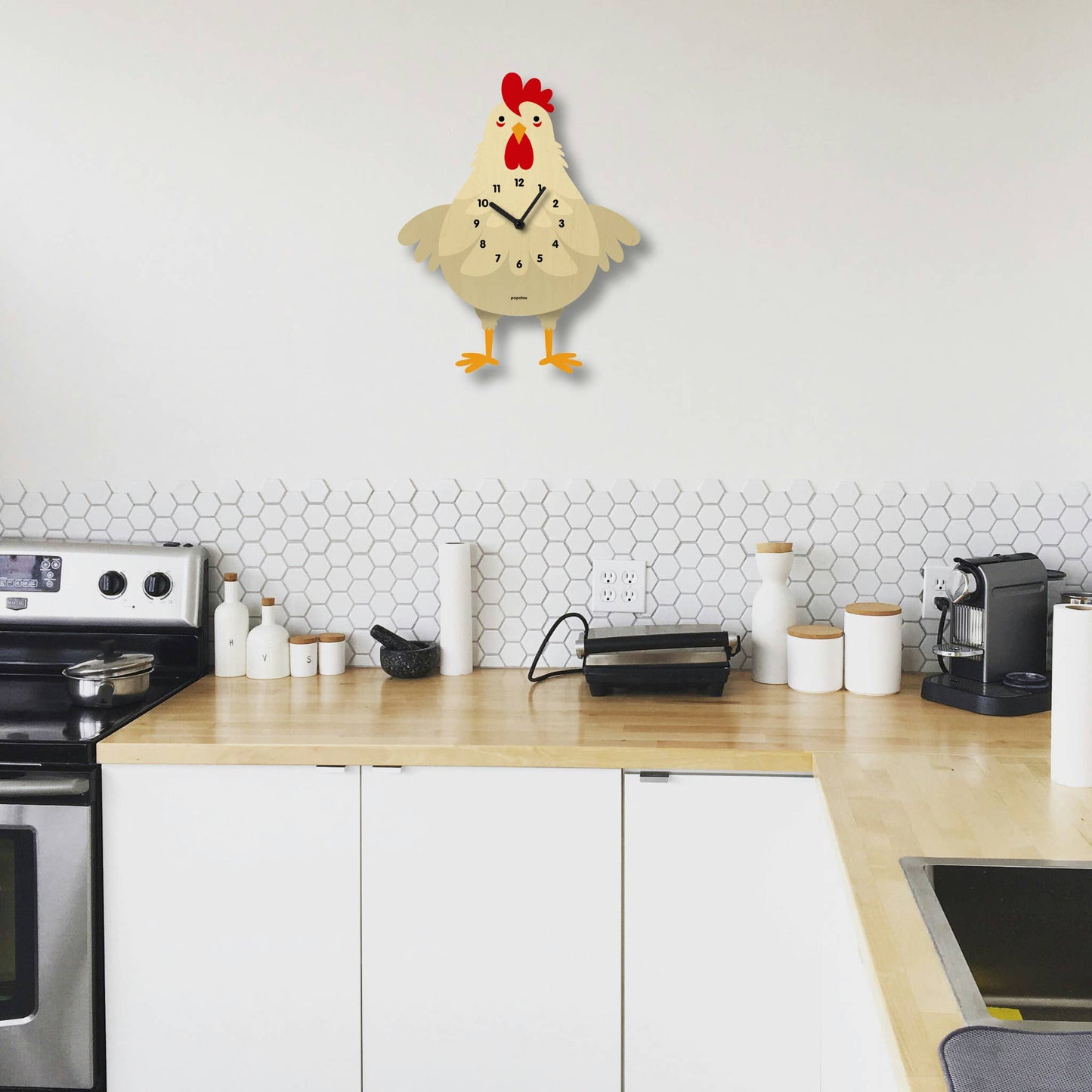 Cleo Chicken Clock