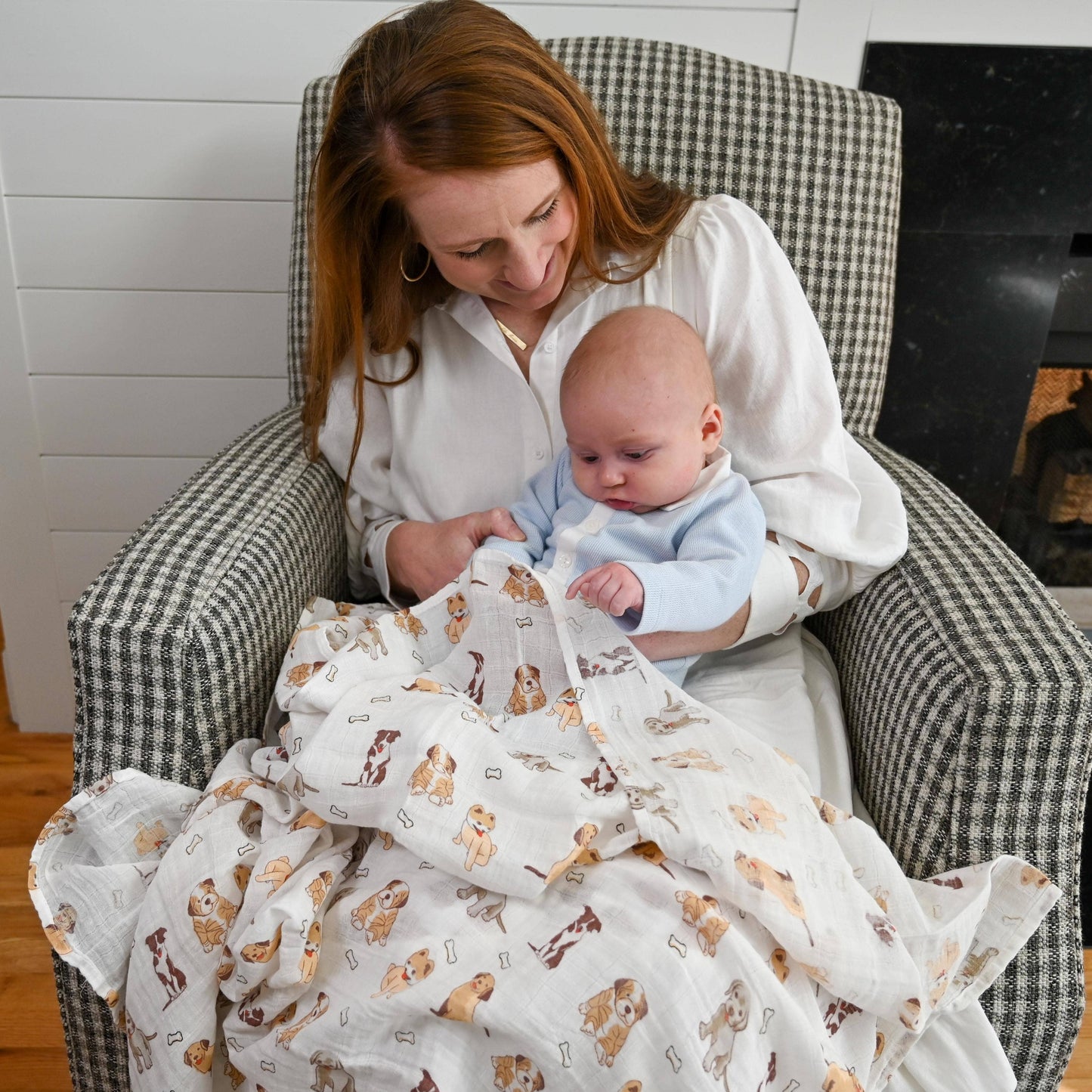 Woof Woof Swaddle Blanket