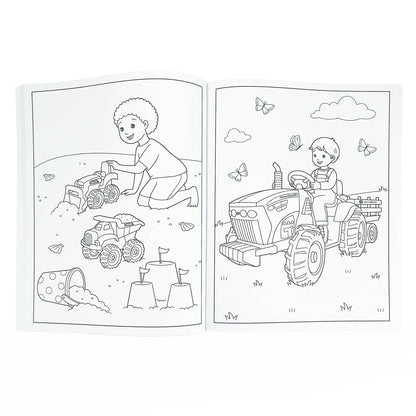 John Deere Kids Tractors, Trucks & Animals Coloring Book