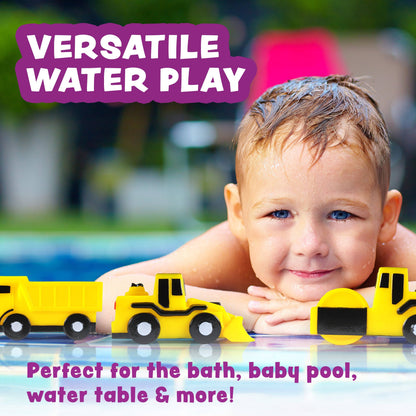 Construction Trucks Bath Toys