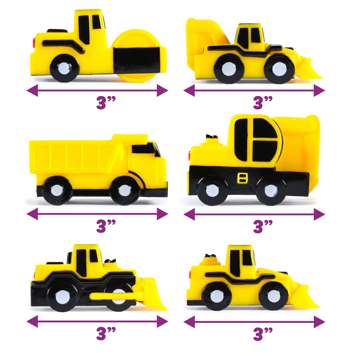 Construction Trucks Bath Toys