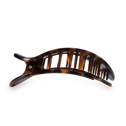 Round Flat Hair Clip | Tortoise