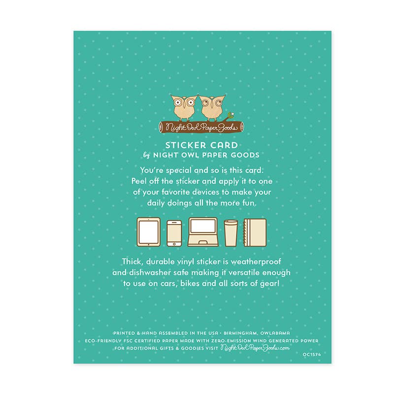 Happy Heart Sticker Card