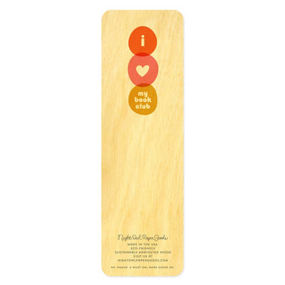 Book Club Wood Bookmark