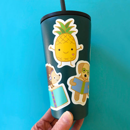 Reading Retriever Sticker