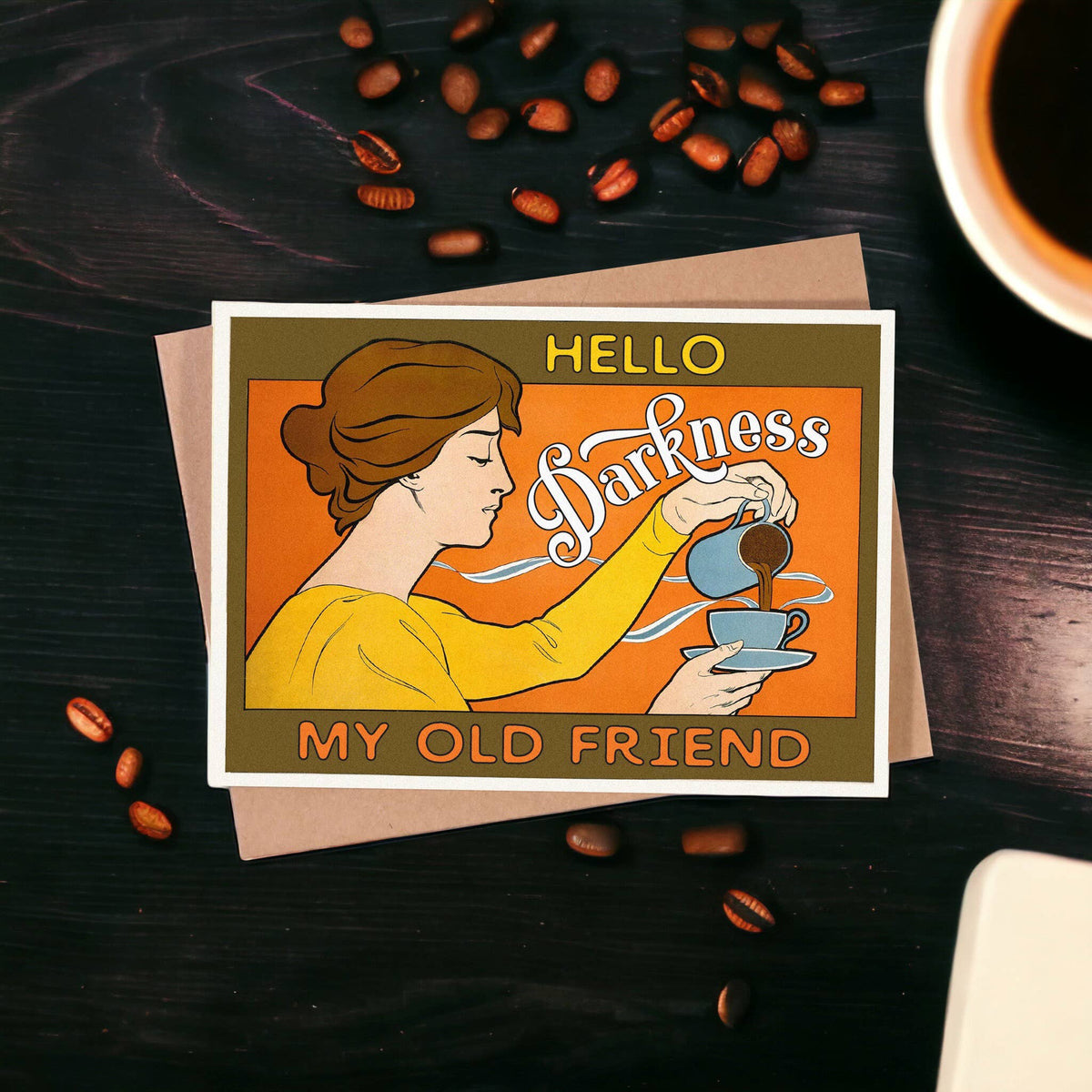 "Hello Darkness" Greeting Card
