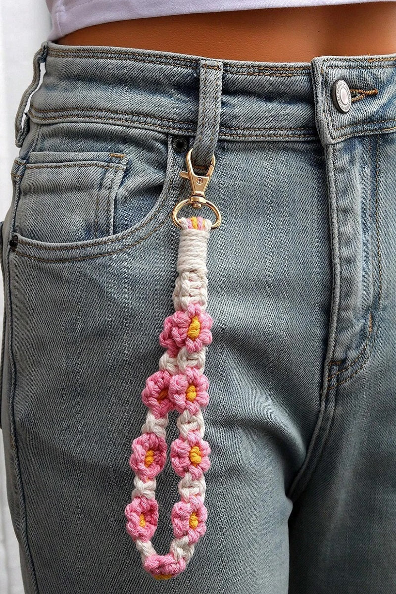 Daisy Flower Keychain