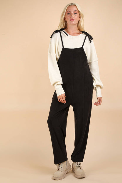 XFleece Baggy Backless Jumpsuit