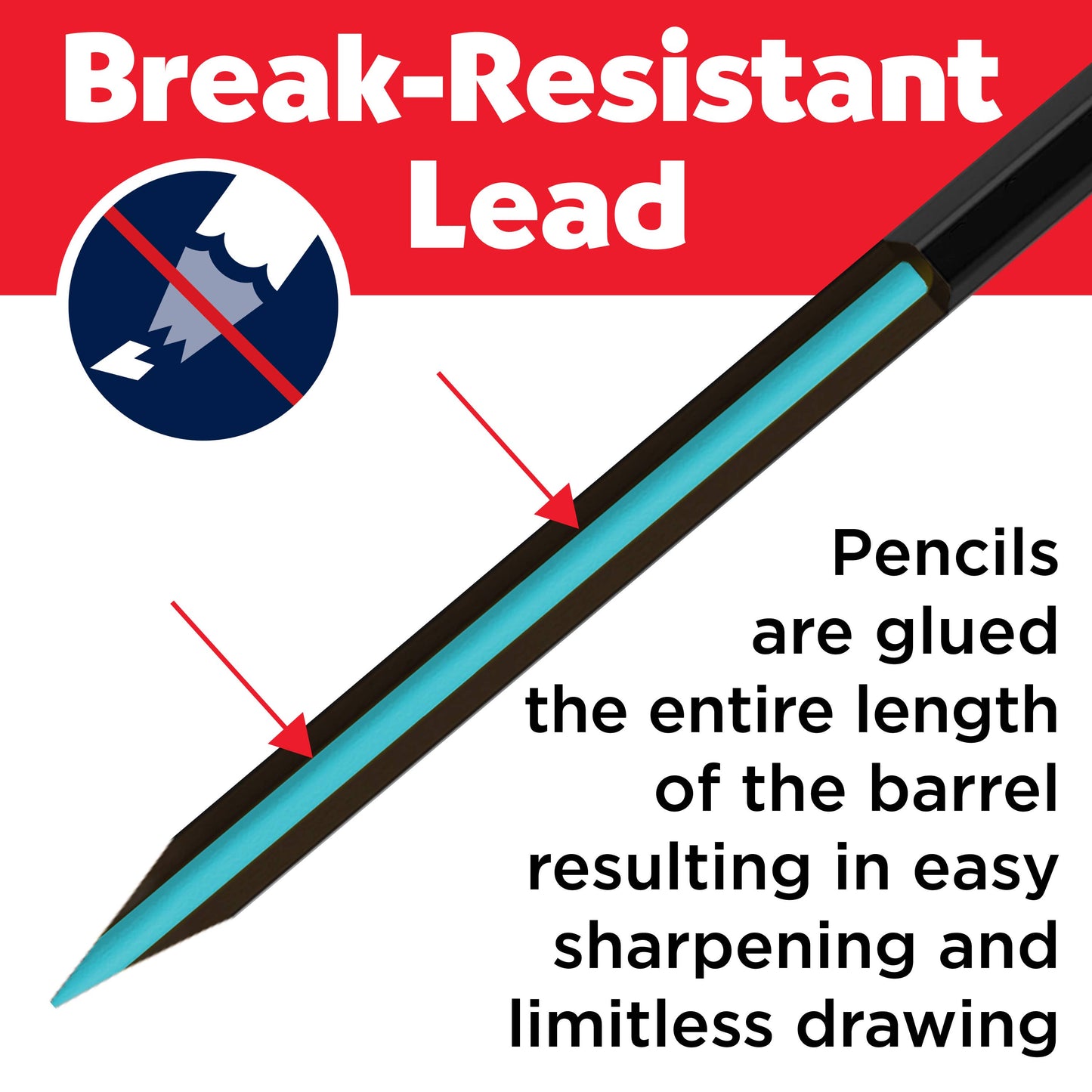 Super Soft Black Edition Colored Pencils, Gift Tin of 12