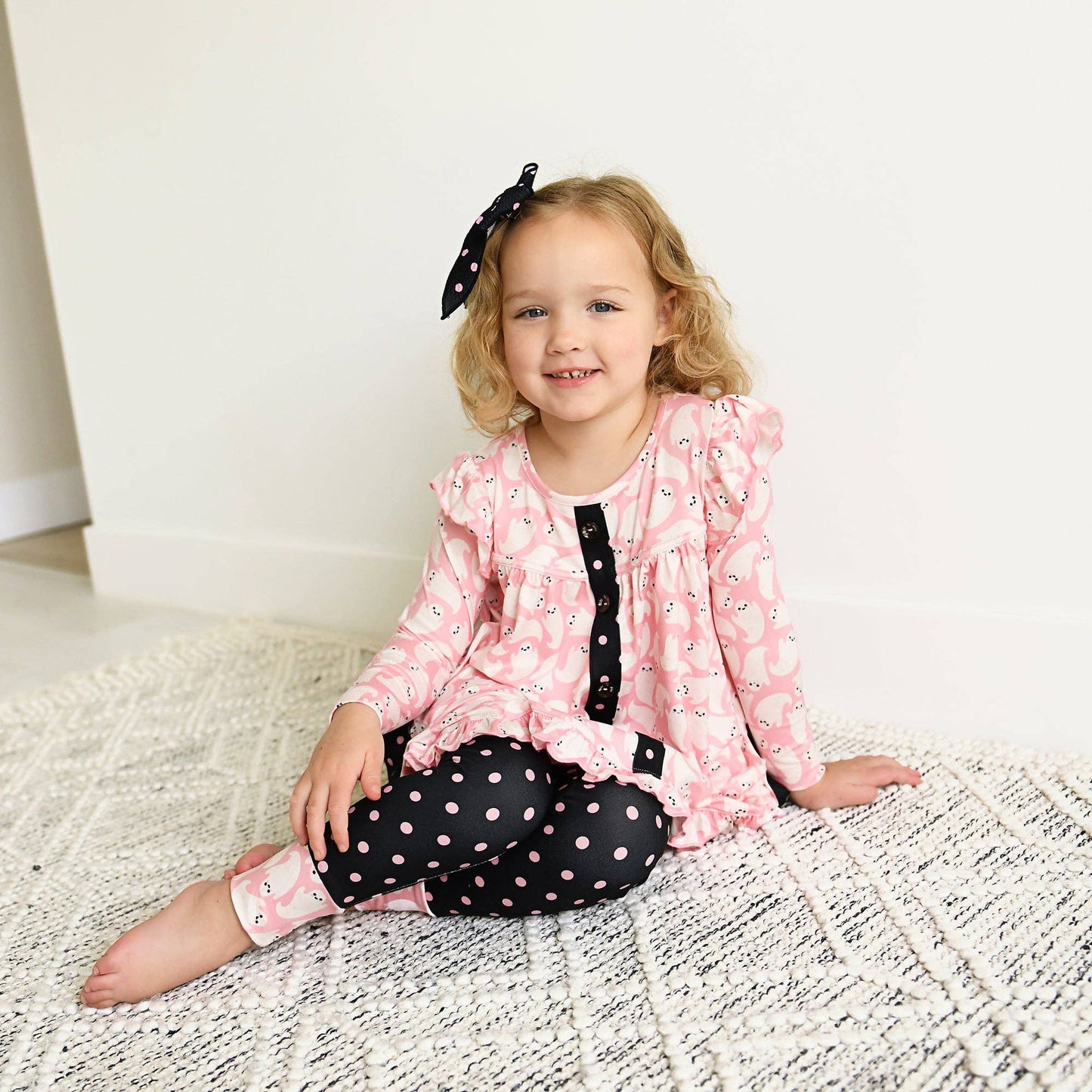 Glinda Ghosts & Raya Dot Peplum Set
