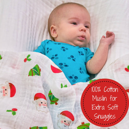 Santa Claus is Coming to Town Christmas Swaddle Blanket