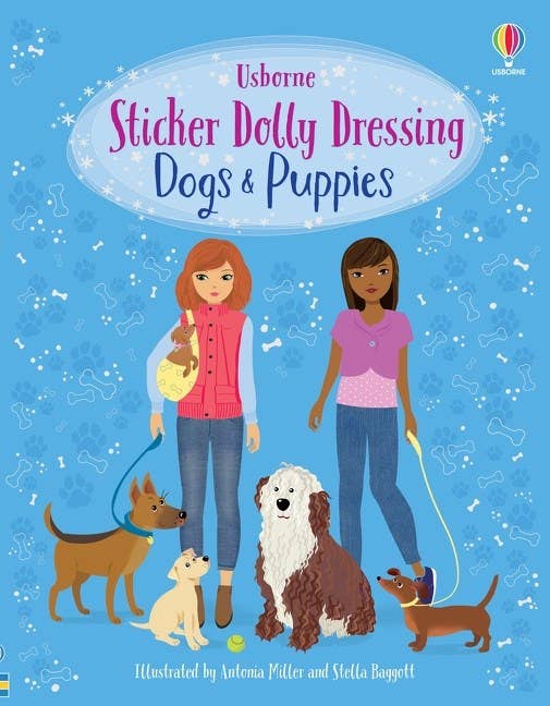 Dogs and Puppies Sticker Dolly Dressing