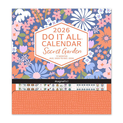 2026 Secret Garden Wall Calendar
