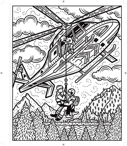 Planes and Helicopters Magic Painting Book