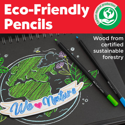 Super Soft Black Edition Colored Pencils, Gift Tin of 12