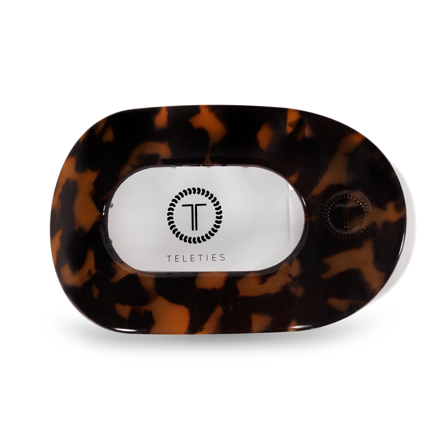 Round Flat Hair Clip | Tortoise