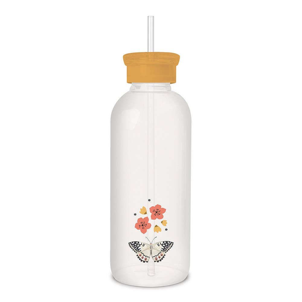 Grow Evolve Transform Glass Water Bottle