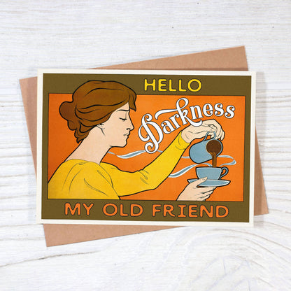"Hello Darkness" Greeting Card