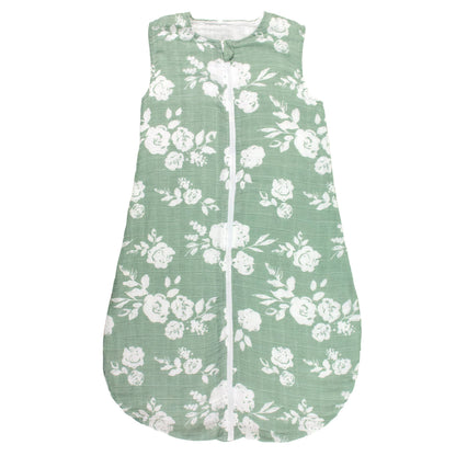 Vintage Floral Muslin Sleeper - 6-12 Months
