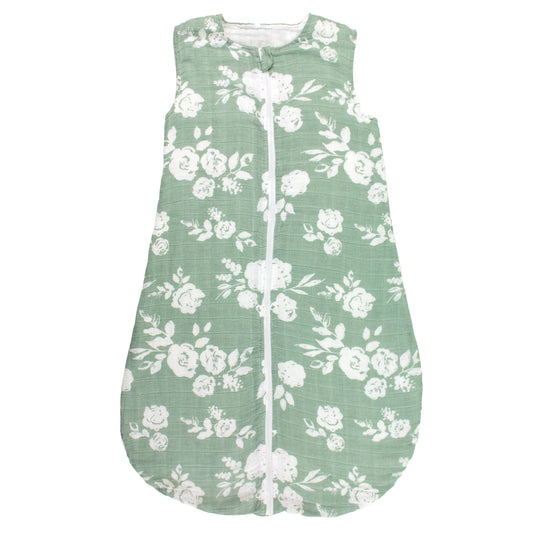 Vintage Floral Muslin Sleeper - 6-12 Months