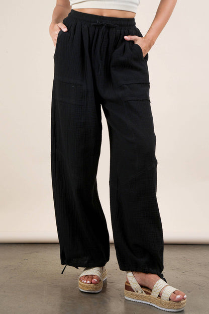 PL Wide Leg Gauze Pants