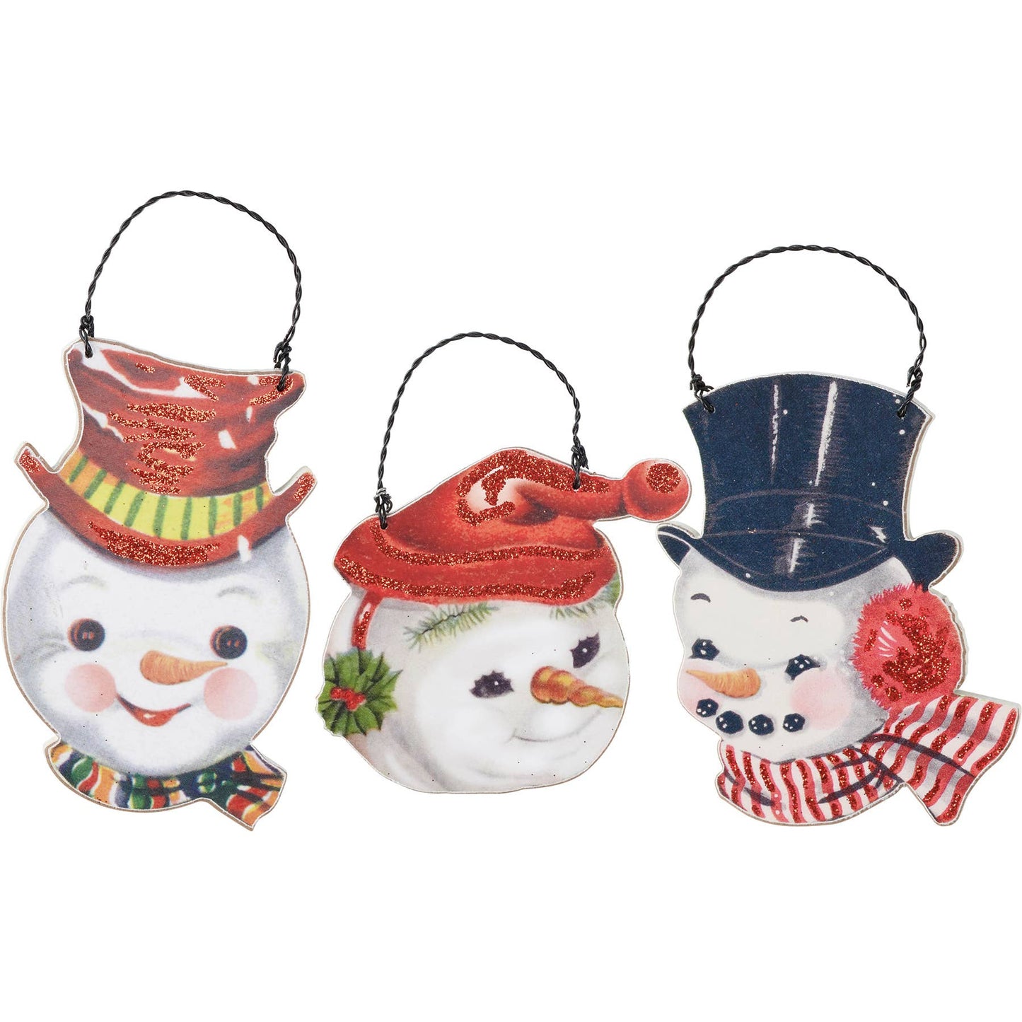 Vintage Snowmen Ornament