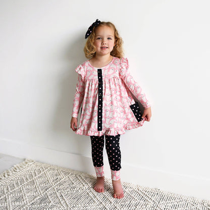 Glinda Ghosts & Raya Dot Peplum Set