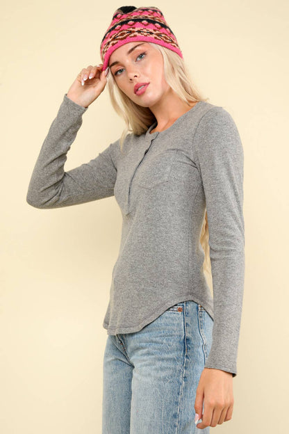 Soft Brushed knit top